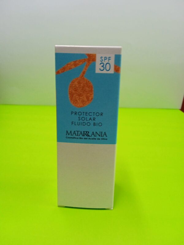 protector solar fluït bio SPF30 Matarrania